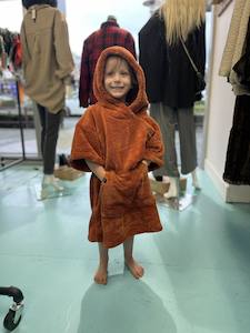 Clothing: MYSTIC Poncho Teddy Kids | Rusty Red