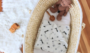 Black & White Baby Muslin Wraps