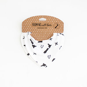 Black & White Dribble Baby Bib