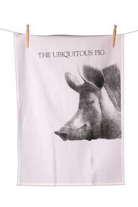 The Ubiquitous Pig Cotton Tea Towel