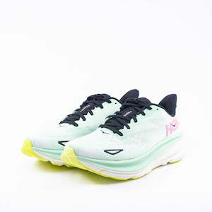 Hoka Clifton 9 (B Standard) Womens Mint Fluorite/Snow Melt