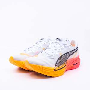 Puma Deviate Nitro Elite 3 (B Standard) Womens White/Sunset Glow/Sunstream