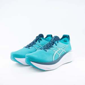 Asics Gel-Nimbus 27 (D Standard) Mens Wave Teal/Saxson Green