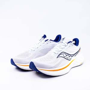 Saucony Ride 18 (D Standard) Mens White/Azurite