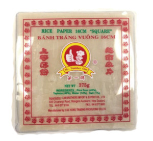 Commission-based wholesaling: Rice Paper Mr No1 16cm Square 375g