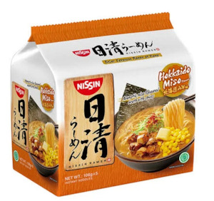 Noodle Hokkaido Miso Ramen Nissin Kyushu 5x 106g