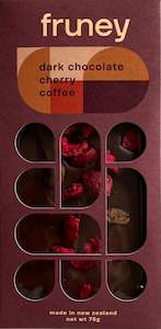 Confectionery manufacturing: Dark chocolate, Cherry & Coffee bar