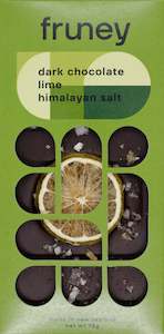 Dark chocolate, Lime & Himalayan salt bar