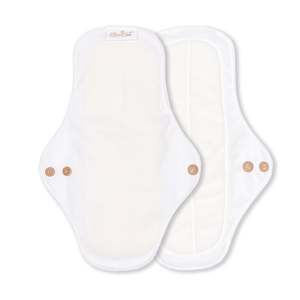 Cloth Pads: White Reusable Day Pad - Single