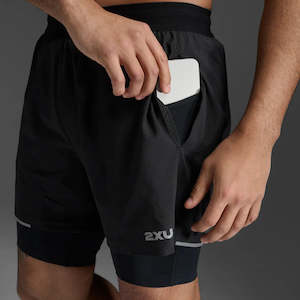 2xu Aero 2-in-1 Shorts (5 Inch - Mens)