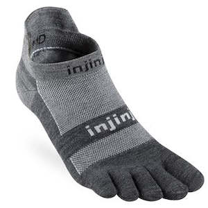 Injinji Run Lightweight No Show Nu wool socks