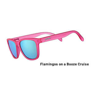 Goodr OG Sunglasses Flamingos On A Booze Cruise