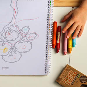 Homewares: Honeysticks Beeswax Crayons - Thins Full Circle Eco