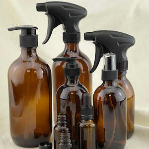 Amber Glass Re-usable Bottles Full Circle Eco