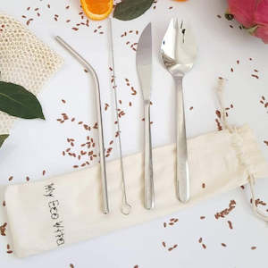 Stainless Steel Take-away Cutlery Set - Full Circle Eco