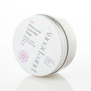 Homewares: Pure Peony Peony Lavender Soap in Tin Full Circle Eco