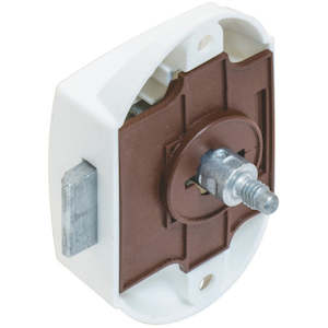 Push Button Lock Mini Dead Bolt WHITE