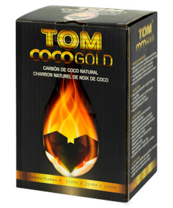 Tom Coco - Gold - 1KG Coal - 25mm Cube