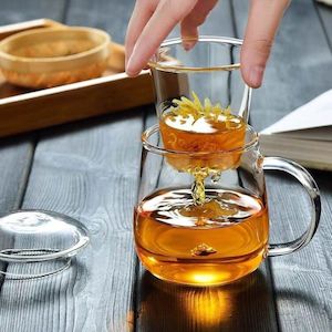 Vitals Glass Tea Cup With Infuser