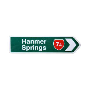 Internet only: NZ Road Sign Magnet - Hanmer Springs