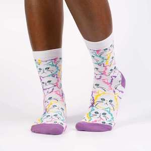 Sock It To Me Socks - Women's Crew - Fur Real