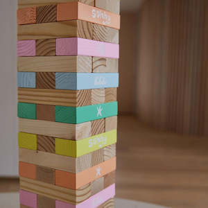 SunnyLife Pool Side Giant Jenga Jumbling Tower - Pastel Gelato