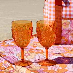 Picnic Wine Glasses - Retro