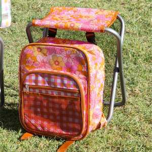 Internet only: Picnic Cooler Chair - Pink Retro