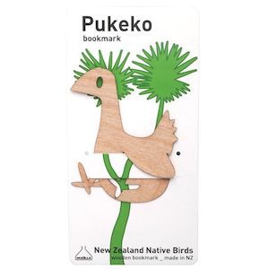 Wooden Pukeko Bookmark