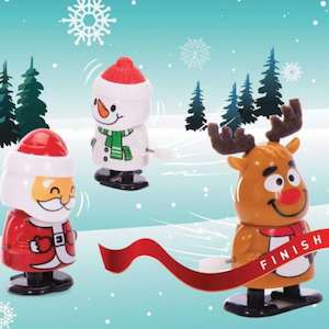 Wind Up Christmas Racers