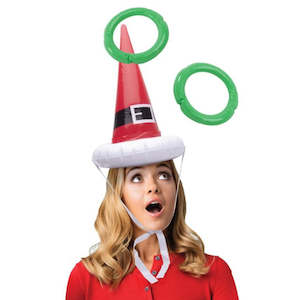 Inflatable Santa Hat Ring Toss Game