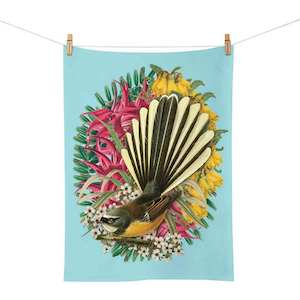 Internet only: Botanical Fantail Tea Towel