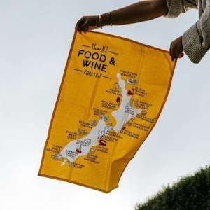 Moana Road - Food & Wine Tea Towel