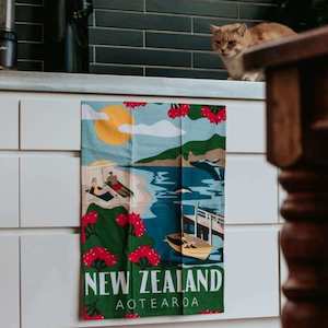 Moana Road - Northern Beach Tea Towel