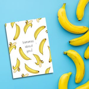 Valentine's Day Greeting Card - Banana's About You