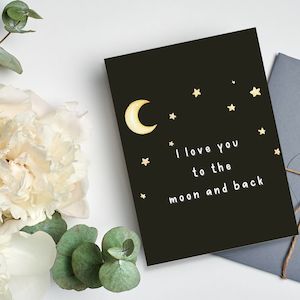 Greeting Card - Moon & Back