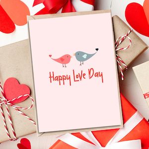 Valentine's Day Greeting Card - Happy Love Day