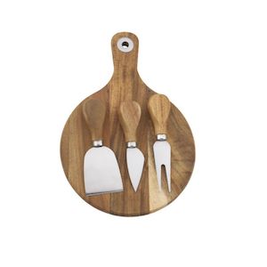 Internet only: Tempa Fromagerie Round 4pc Cheese Board Set