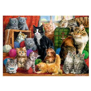 Internet only: Trefl "1000" Puzzle- Feline Meeting