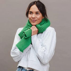 Internet only: Hello Friday- Pippa Scarf Green