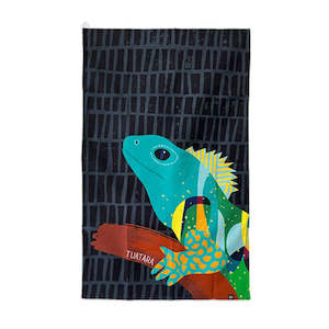 NZ Tea Towel - Bright & Bold Tuatara