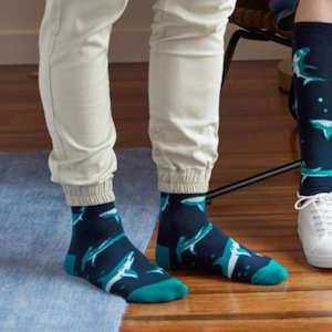 Sock It To Me - Men's Crew Socks - Shark Attack