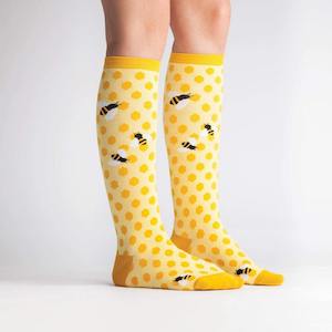 Sock It To Me Socks - Women's Knee High - Bees Knees