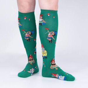 ﻿Sock It To Me - Knee High Socks - Hanging With the Gnomes