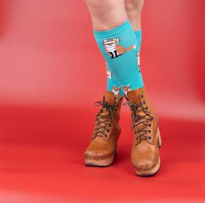 Sock It To Me - Knee High Socks - Foxes in Boxes