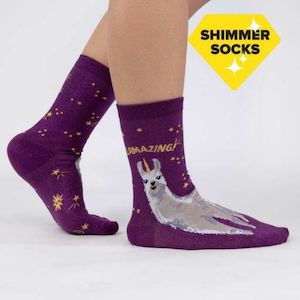 Sock It To Me Socks - Women's Crew - Llamazing