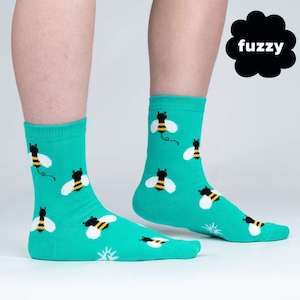 Sock It To Me Socks - Women's Crew - Bee Happy