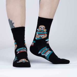 Sock It To Me Socks - Women's Crew - Study Hall Sloth