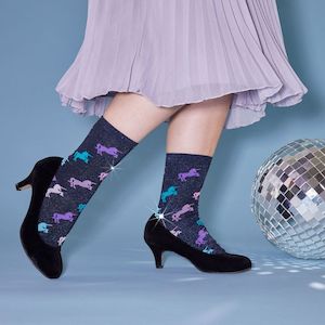 Sock It To Me - Women's Crew Socks - Keep Prancing