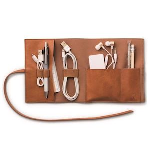 Internet only: Bookaroo Travel Tech Tidy - Brown